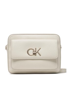 Calvin Klein Calvin Klein Handtasche Re-Lock Camera Bag With Flap Pbl K60K609397 Beige