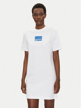 KARL LAGERFELD KARL LAGERFELD Kleid für den Alltag A2W13028 Weiß Regular Fit