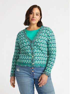 Fiorella Rubino Fiorella Rubino Cardigan M541L007911N0S5 Verde Boxy Fit