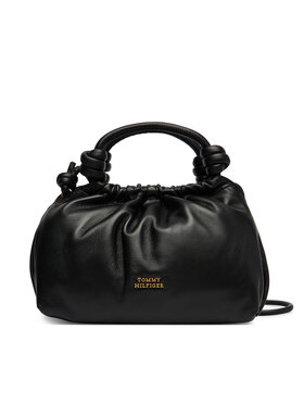 Tommy Hilfiger Tommy Hilfiger Borsetta Th Soft Leather Med Crossover AW0AW18369 Nero