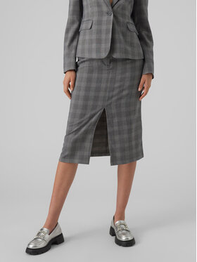 Vero Moda Vero Moda Midi sukně Malin 10299880 Šedá Relaxed Fit