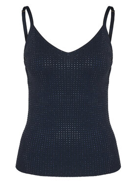 Fracomina Fracomina Top FR25ST4006K410J9 Tamnoplava Slim Fit
