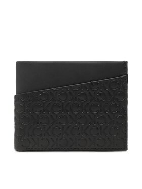Calvin Klein Calvin Klein Duży Portfel Męski Must Mono Bifold 5CC W/Coin K50K510318 Czarny