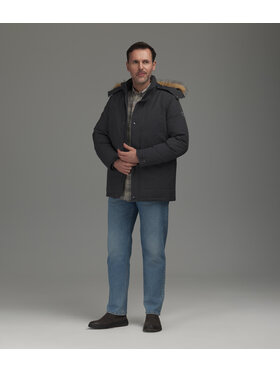 Lee Cooper Lee Cooper Kurtka jeansowa JOHNNY Szary ciemny Regular Fit