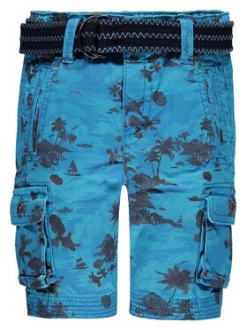 Kanz Kanz Szorty materiałowe 1713515-0003 Niebieski Basic Fit