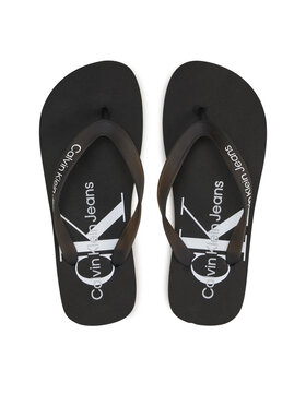 Calvin Klein Jeans Calvin Klein Jeans Žabky Beach Sandal Monologo Tpu YW0YW01246 Černá