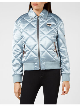 PHILIPP PLEIN PHILIPP PLEIN Bunda bomber 10671 Světle modrá Regular Fit