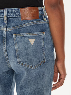 Guess Jeans Hlače W4YA33 D4WBH Modra Straight Leg