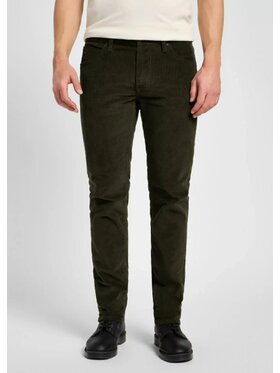 Lee Lee Spodnie materiałowe DAREN ZIP FLY Zielony Regular Fit