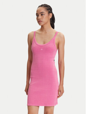 adidas adidas Vestito da giorno Ribbed JI5750 Rosa Slim Fit