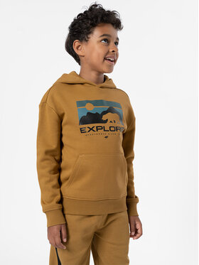 4F 4F Sweatshirt 4FJSS23TSWSM241 Braun Regular Fit