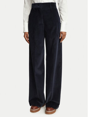Weekend Max Mara Weekend Max Mara Текстилни панталони Tania 2625136012 Тъмносин Regular Fit