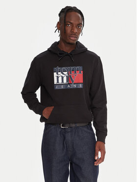 Tommy Jeans Tommy Jeans Pulóver DM0DM22092 Fekete Relaxed Fit