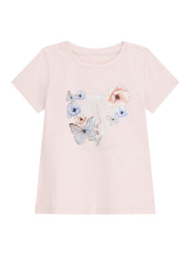 Guess Guess Marškinėliai K6RI21 K6YW4 Rožinė Regular Fit