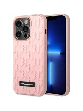 KARL LAGERFELD KARL LAGERFELD Etui na telefon 3D Monogram Różowe złocenie