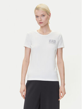 EA7 Emporio Armani EA7 Emporio Armani Tričko 7W000492 AF10373 U0005 Écru Regular Fit