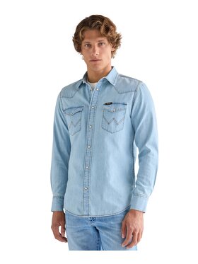 Wrangler Wrangler Koszula jeansowa 112378126 Niebieski Regular Fit