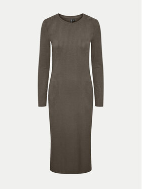 Pieces Pieces Hétköznapi ruha Kylie 17126214 Barna Slim Fit