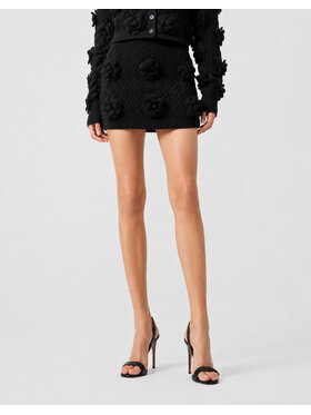 PHILIPP PLEIN PHILIPP PLEIN Spódnica midi 31414 Czarny Regular Fit