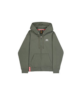 Alpha Industries Alpha Industries Bluza Basic Small Logo Zip Hoodie Zielony Regular Fit