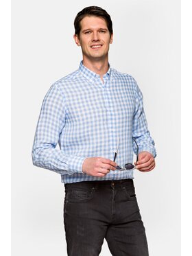 Lancerto Lancerto Koszula Montezuma KO073122000015 Błękitny Slim Fit