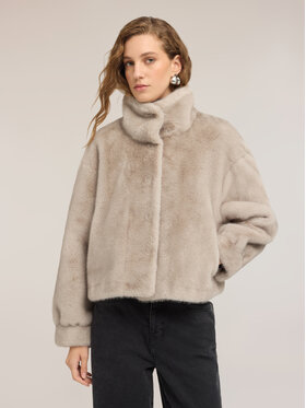 Motivi Motivi Pelliccia 8030Q000276N013 Grigio Boxy Fit