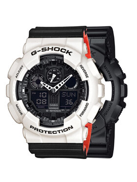 Casio Casio Zegarek SET GA-100-1A1ER + BEZEL 10395292 + PASEK 10577142 Czarny