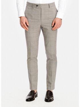 Pako Lorente Pako Lorente Spodnie garniturowe P26SF-6G-020 Brązowy Slim Fit