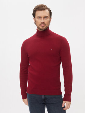 Tommy Hilfiger Tommy Hilfiger Rolák Pima MW0MW28048 Červená Regular Fit