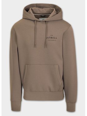 PITBULL PITBULL Bluza Bluza męska z kapturem SAMPSON XXL Brązowy Regular Fit