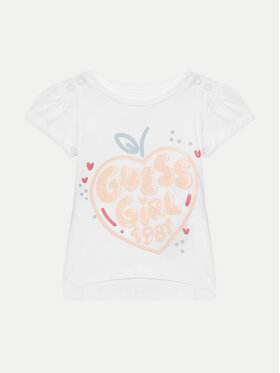 Guess Guess Tricou A5GI01 K6YW4 Alb Regular Fit