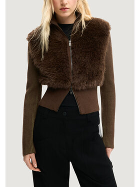 Desigual Desigual Cardigan REPRIS JERS INVERNESS Marrone Casual Fit