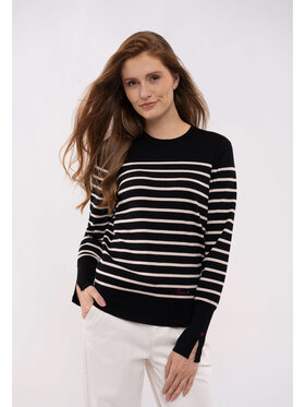 Volcano Volcano Sweter S-KOMI Czarny Regular Fit