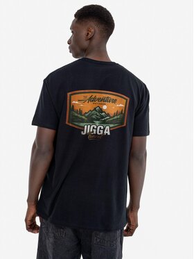 Jigga Wear Jigga Wear T-Shirt Koszulka Z Krótkim Rękawem Męska Czarna Jigga Wear Trail M Czarny Regular Fit