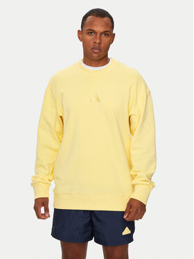 adidas adidas Majica dugih rukava ALL SZN French Terry IY6549 Žuta Loose Fit