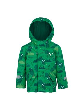 Regatta Regatta Kurtka przeciwdeszczowa Stompy The Dinosaur Zielony Long Fit