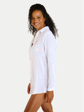 Banana Moon Banana Moon Риза Garel Zelena LTL10 Бял Regular Fit