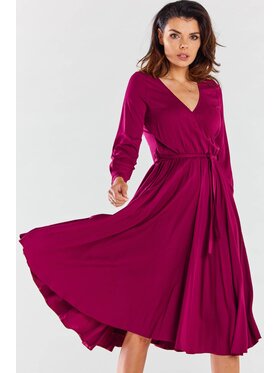 Awama Awama Vestito estivo A471 Bordeaux Basic Fit