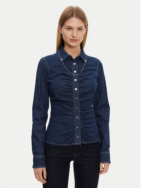Guess Guess Hemd W5RH69 D5HJ1 Dunkelblau Regular Fit