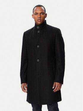HUGO HUGO Cappotto di lana 50569223 Nero Regular Fit