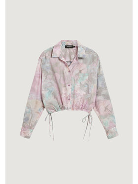 Desigual Desigual Koszula CAM_FLOWERS_LACRO Różowy Casual Fit
