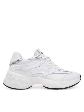 LOVE MOSCHINO LOVE MOSCHINO Sneakersy JA15326G1MIQE10A Biela