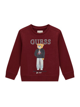 Guess Guess Світшот N6YQ05 K4096 Бордовий Regular Fit