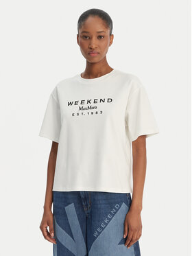 Weekend Max Mara Weekend Max Mara Tricou Sabato 2615941112 Alb Regular Fit
