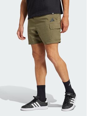 adidas adidas Szorty materiałowe 140769 Zielony Regular Fit