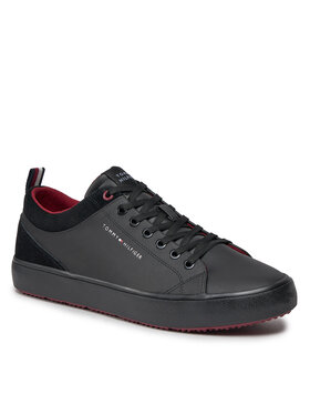 Tommy Hilfiger Tommy Hilfiger Αθλητικά Th Hi Vulc Cleat Low Lth Mix FM0FM04884 Μαύρο