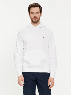Tommy Hilfiger Tommy Hilfiger Majica dugih rukava Flag Logo MW0MW34266 Bijela Regular Fit