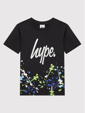 HYPE HYPE T-Shirt ZVLR-012 Czarny Regular Fit