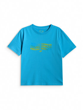 4F 4F T-Shirt BEACHWEAR Niebieski Boxy Fit
