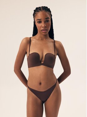 Esotiq Esotiq Biustonosz push-up 43127 Brązowy